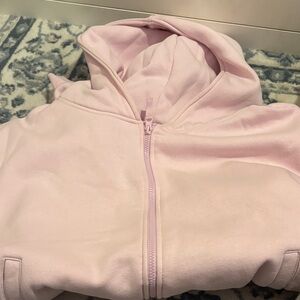 Light Pink Zip-Up Hoodie
